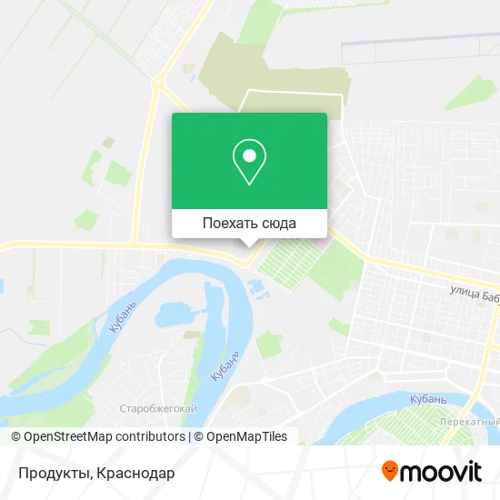Карта Продукты