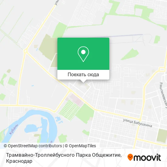 Карта Трамвайно-Троллейбусного Парка Общежитие