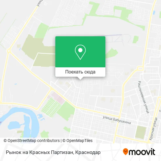 Карта Рынок на Красных Партизан