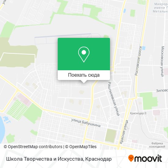 Карта Школа Творчества и Искусства