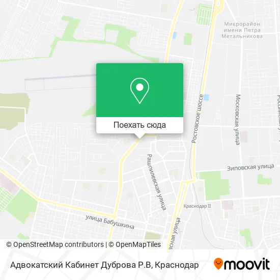 Карта Адвокатский Кабинет Дуброва Р.В