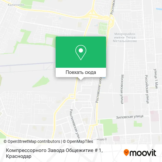 Карта Компрессорного Завода Общежитие # 1