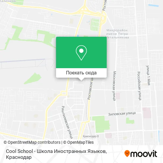 Карта Cool School - Школа Иностранных Языков