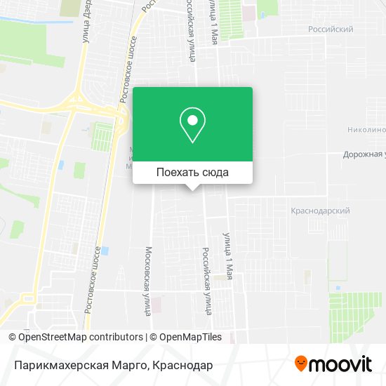 Карта Парикмахерская Марго