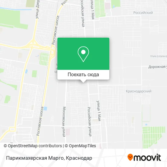 Карта Парикмахерская Марго