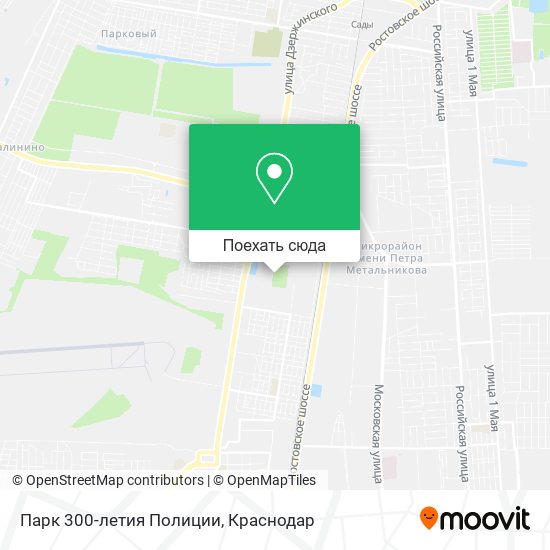Карта Парк 300-летия Полиции