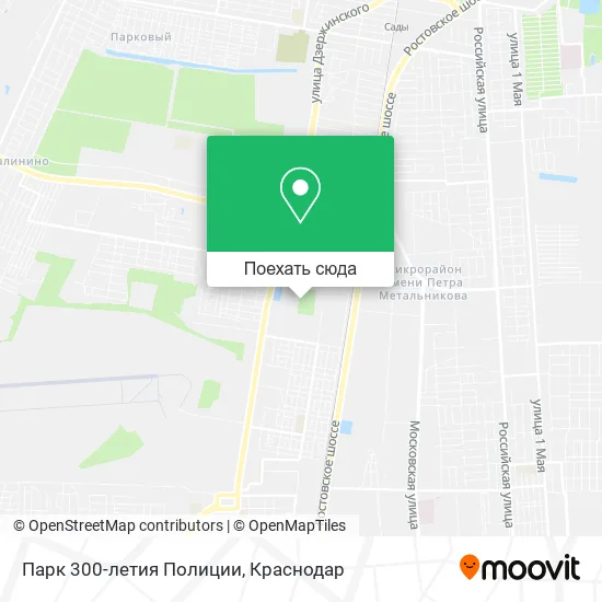 Карта Парк 300-летия Полиции