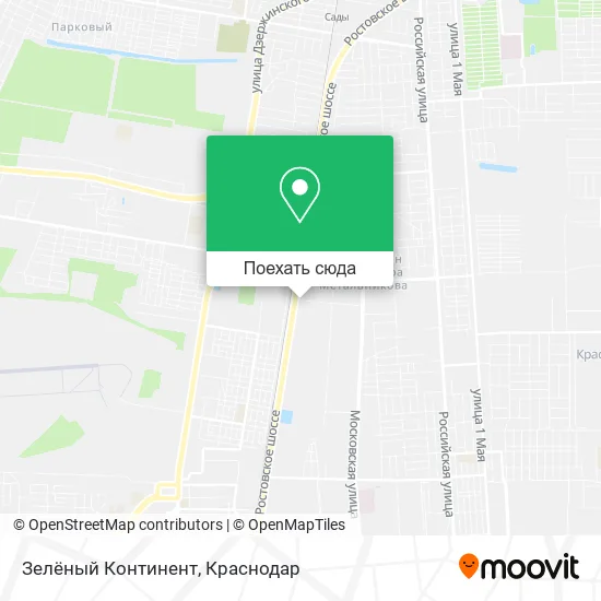 Карта Зелёный Континент