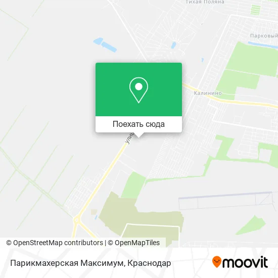 Карта Парикмахерская Максимум