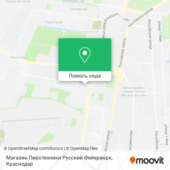 Карта Магазин Пиротехники Русский Фейерверк