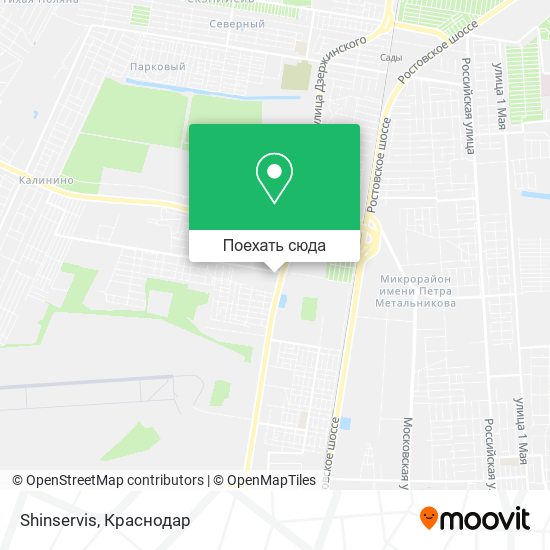 Карта Shinservis
