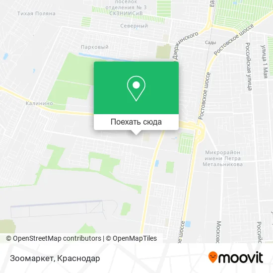 Карта Зоомаркет