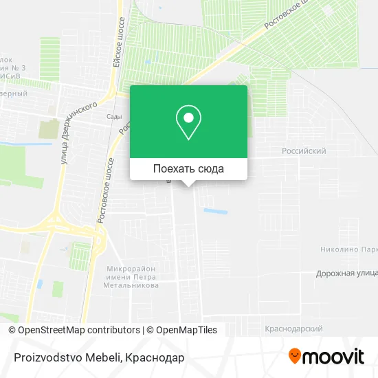 Карта Proizvodstvo Mebeli