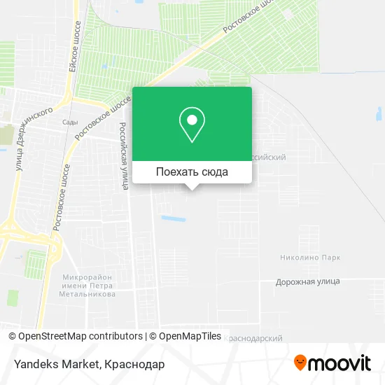 Карта Yandeks Market