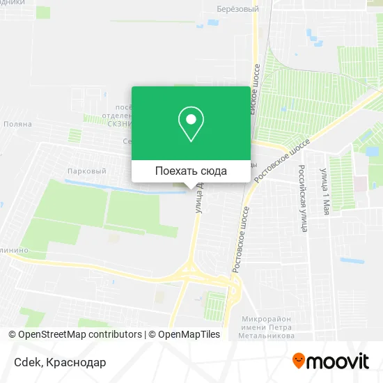 Карта Cdek