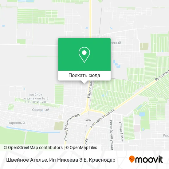 Карта Швейное Ателье, Ип Никеева З.Е