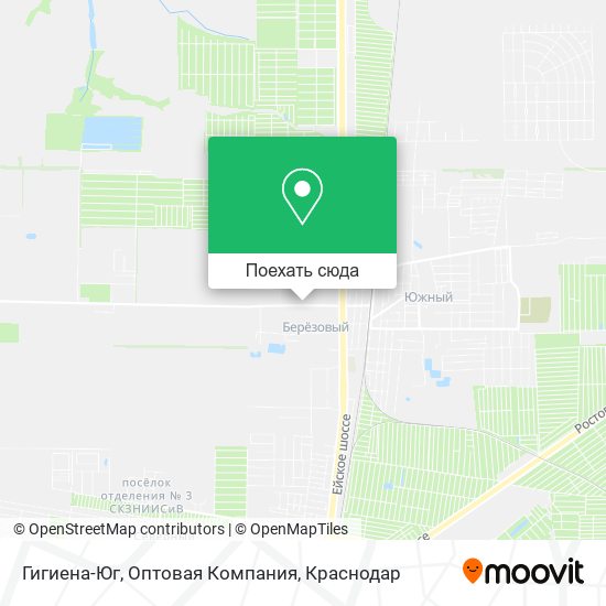 Карта Гигиена-Юг, Оптовая Компания