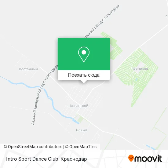 Карта Intro Sport Dance Club