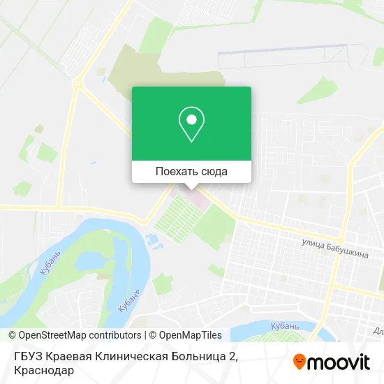 Карта ГБУЗ Краевая Клиническая Больница 2