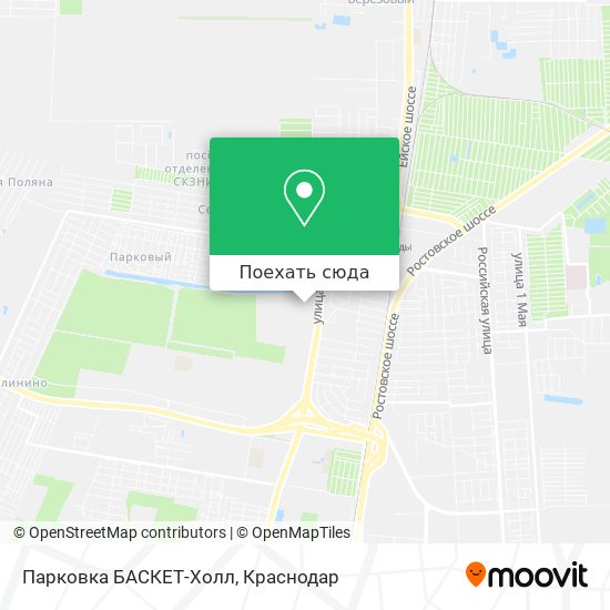 Карта Парковка БАСКЕТ-Холл