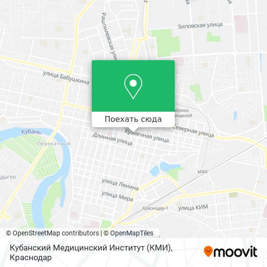 Карта Кубанский Медицинский Институт (КМИ)