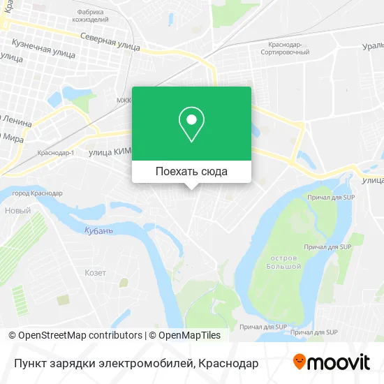 Карта Пункт зарядки электромобилей