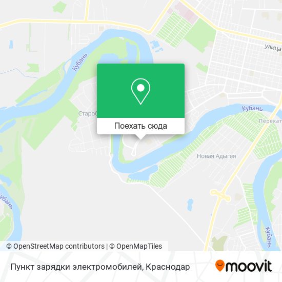 Карта Пункт зарядки электромобилей