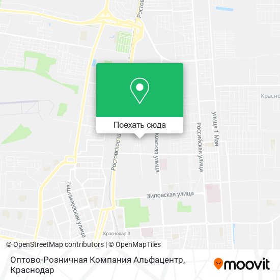Карта Оптово-Розничная Компания Альфацентр