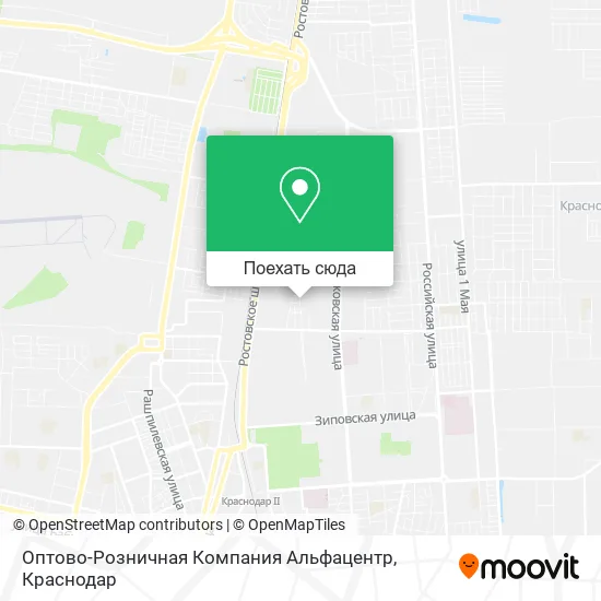 Карта Оптово-Розничная Компания Альфацентр