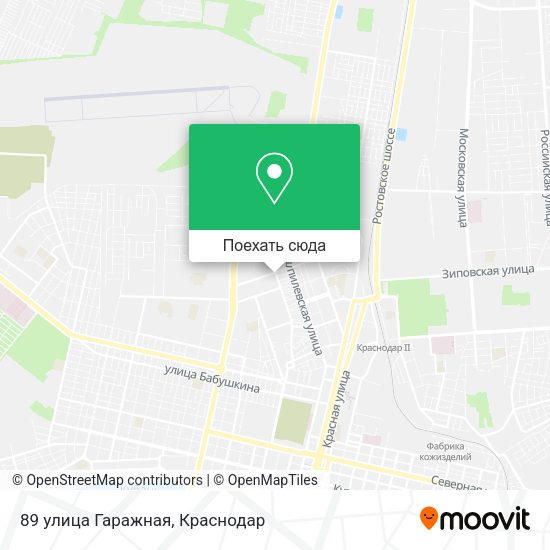 Карта 89 улица Гаражная