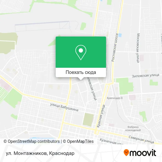 Карта ул. Монтажников