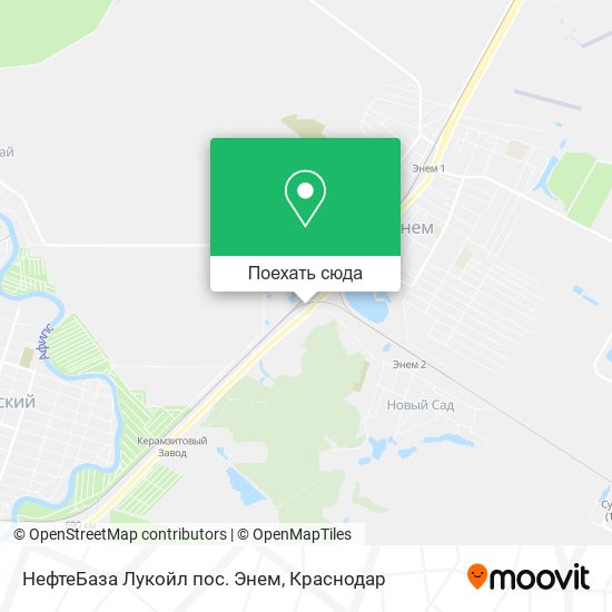 Карта НефтеБаза Лукойл пос. Энем