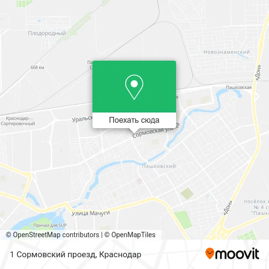 Карта 1 Сормовский проезд