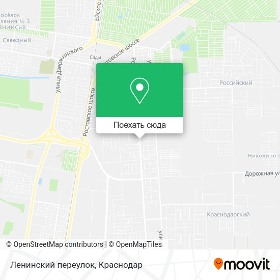 Карта Ленинский переулок