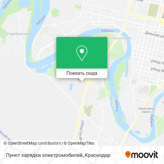 Карта Пункт зарядки электромобилей