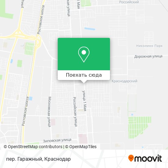 Карта пер. Гаражный