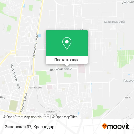 Карта Зиповская 37