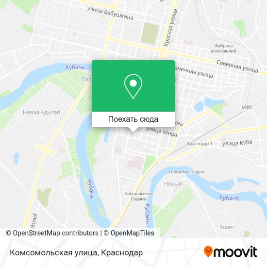 Карта Комсомольская улица