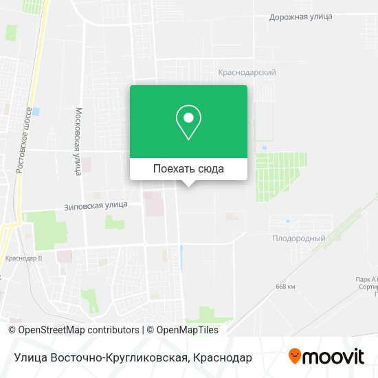 Карта Улица Восточно-Кругликовская