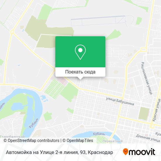 Карта Автомойка на Улице 2-я линия, 93