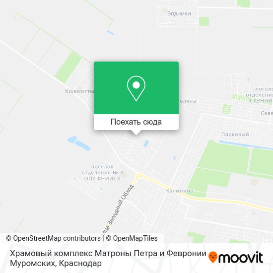 Карта Храмовый комплекс Матроны Петра и Февронии Муромских