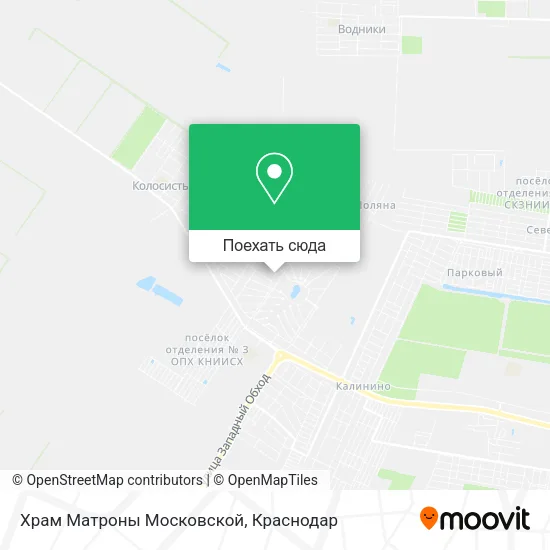 Карта Храм Матроны Московской