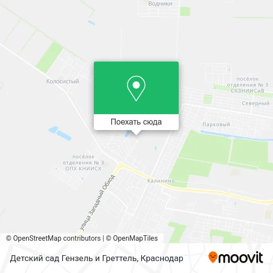 Карта Детский сад Гензель и Греттель