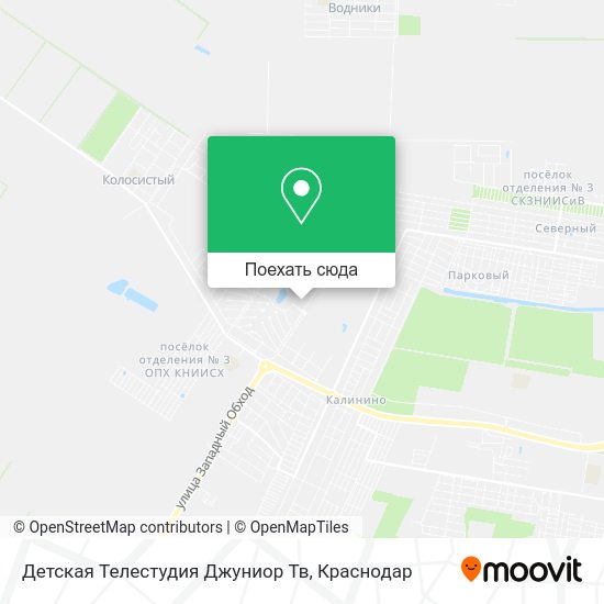 Карта Детская Телестудия Джуниор Тв