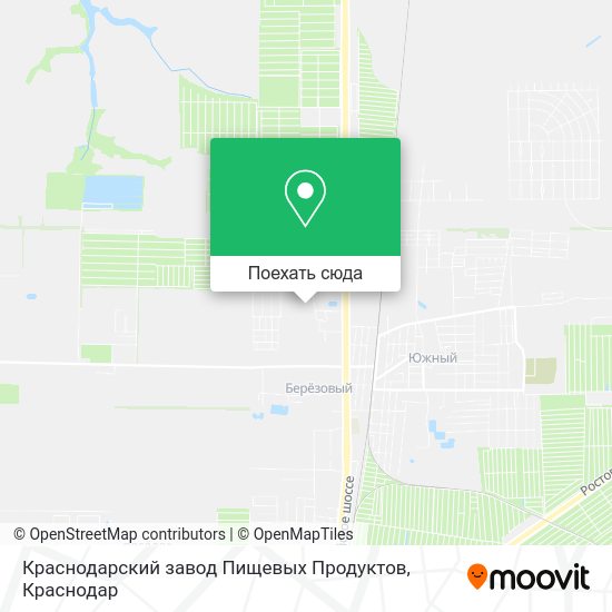 Карта Краснодарский завод Пищевых Продуктов