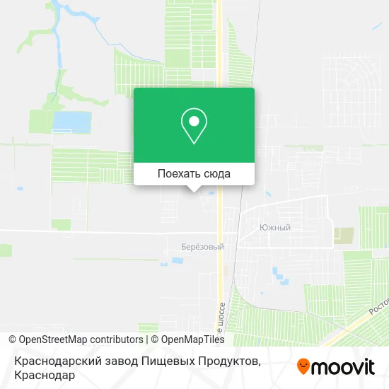Карта Краснодарский завод Пищевых Продуктов