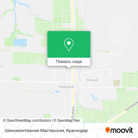Карта Шиномонтажная Мастерская