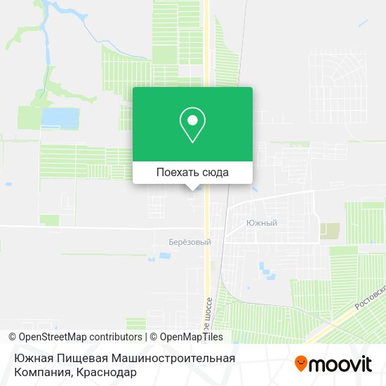 Карта Южная Пищевая Машиностроительная Компания