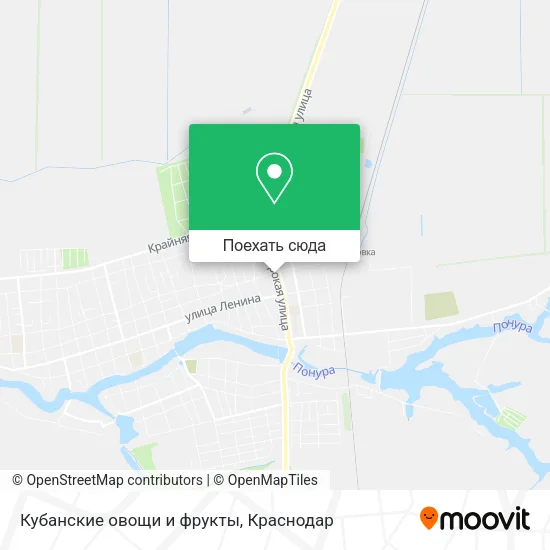 Карта Кубанские овощи и фрукты