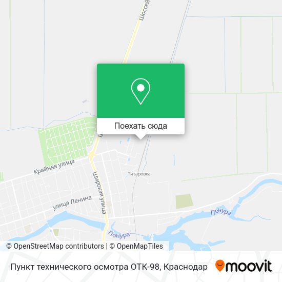 Карта Пункт технического осмотра ОТК-98
